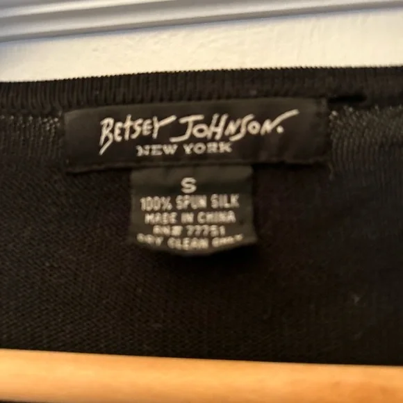 Betsey Johnson Y2K original black cardigan with Spider Beaded detail sz S, Black - Picture 4 of 5